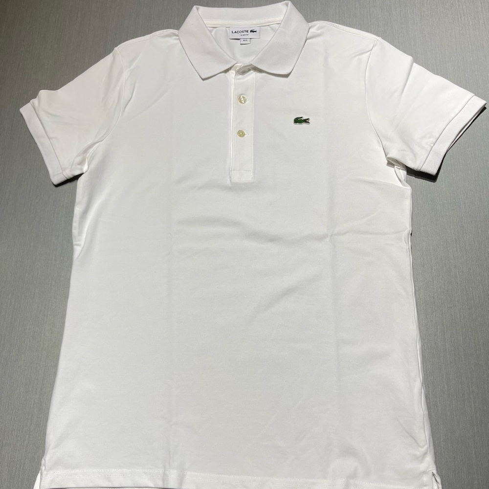 Lacoste white polo